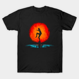 Karate Kid Minimal Tribute Painting T-Shirt